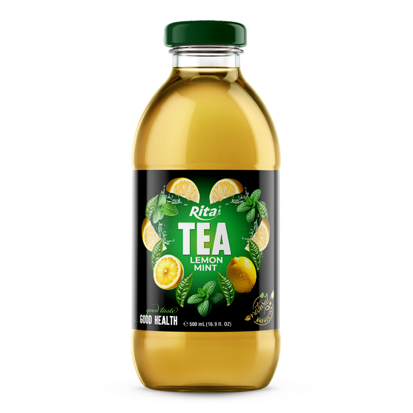 Tea Drink With Lemon Mint Natural Brewed Tea 16.9 Fl OZ